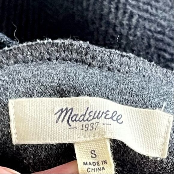 Madewell Mock Neck Wool Blend Pullover Sweater Knit Top  Size Small E5121 - Picture 6 of 7